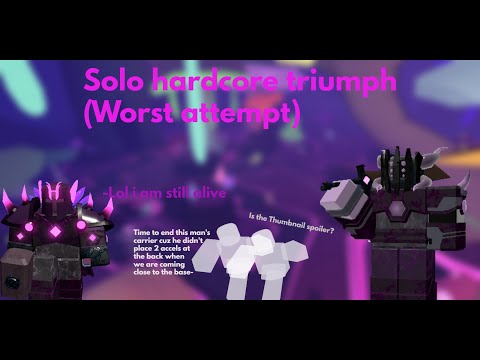 ONE OF MY WORST ATTEMPTS TRYING TO TRIUMPH SOLO HARDCORE JUST LIKE @Eggrypted and @WikiaColors did