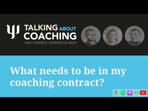 What needs to be in my coaching contract? Talking About Coaching - Episode 37