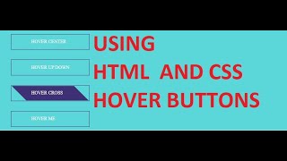 Hover buttons Html Css , Amazing hover effects on buttons using html and css only, html css hover