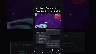 Custom Cursor Tracker Made With Javascript (Javascript follow mouse effect) 👩‍💻