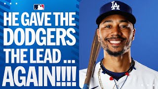 INSTANT OFFENSE! All 4 of Mookie Betts' home runs to open 2025 have given the Dodgers the lead!