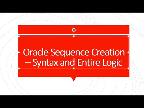 How to create sequence in oracle/sql with all parameters