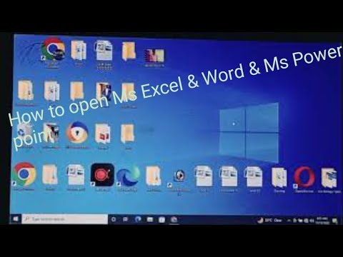 How to open ms Excel #How to open ms word #How to open ms powerpoint #Ms excel kaise open kre