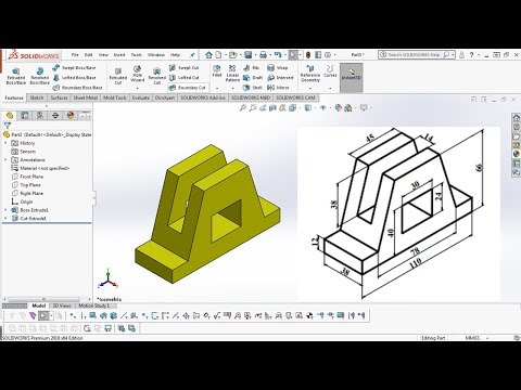 SolidWorks Tutorial for beginners Exercise 10  - simple steps