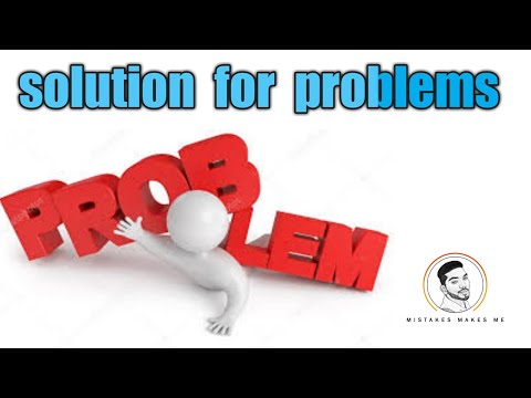 Solution for problems | tamil | Sathish