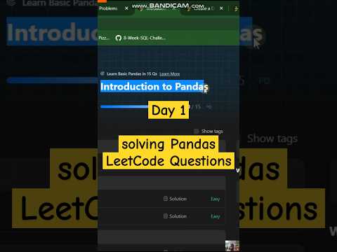 Day 1: Solving Pandas LeetCode Questions - Create DataFrame from List | #shorts #pythonprogramming