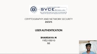 User Authentication