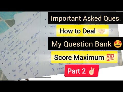CBI Credit Officer Interview| Question Bank All types of Questions Asked 🔥Strategy to Crack 🤩 Part 2
