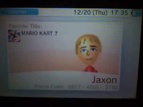 Nintendo 3DS Friend Codes