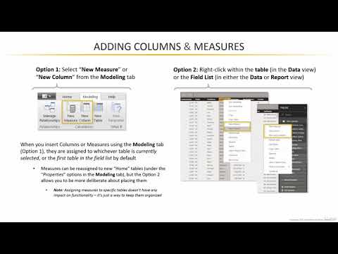 6  Adding Columns & Measures