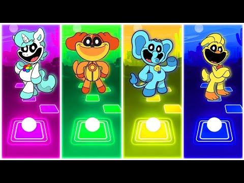 Craftycorn 🆚 Dogday 🆚 Bubba 🆚 Kickin Chicken ▶️ Tiles Hop Smiling Critters