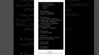 Bouncing ball with python  || FunGPT || #coding #gpt #code #pythonic #developer