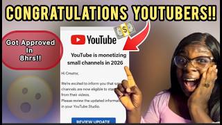 Youtube Monetization Is Easier Now in 2026| 3 Things Small Channels MUST Do!!!