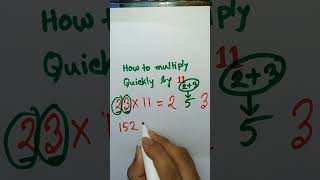 Quick Multiplication techniques for 11 #mathtipsandtricks #mathexpert #mathforallexams #mindfuel