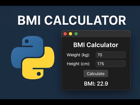 Python BMI Calculator Tutorial | Beginner Friendly Project | Day 2