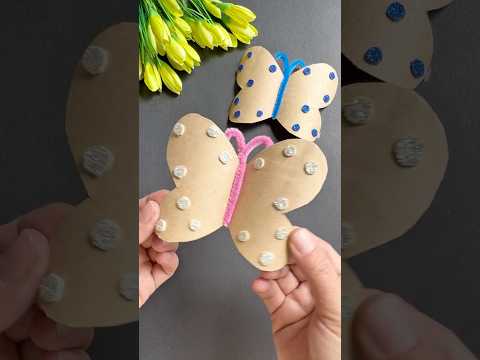 “Wow! Learn to make a butterfly in just a few minutes! 🎨✨” shorts #butterfly #eco