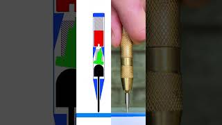 How to Use an Automatic Center Punch for Accurate Drilling - Stop Bit Wander #shorts
