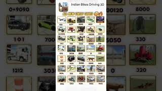 indian bike driving 3d || all new cheat codes || #gaming #shorts