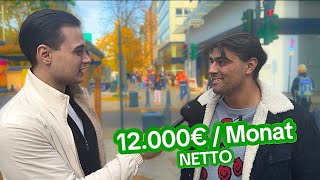 Wie viel GELD verdienst du? ER verdient 12.000€ NETTO😱💶