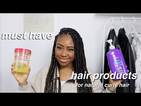 THE BEST NATURAL HAIR PRODUCTS! NATURAL HAIR PRODUCTS MUST HAVES 2021 |  BRIOGEO, AUSSIE MOIST, ECO
