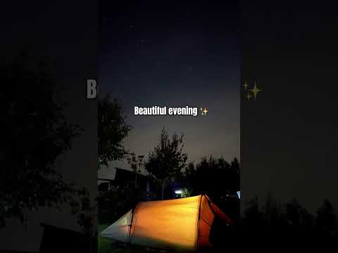 Evening views from my last camp ✨#youtubeshorts#camping#outdoors#nightsky#getoutdoors#vango#nature