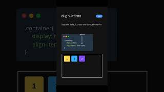 𝐃𝐚𝐲𝟐/𝟑𝟎 CSS align-items Explained in 60 Seconds! #WebDev #CSSTips #codingroadmap #website #shorts