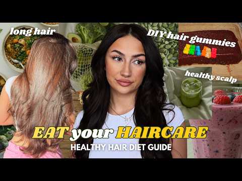 how to EAT & DRINK Your HAIRCARE 🥑DIY Hair Gummies + Full GUIDE on how to Grow LONGER, THICKER Hair🎀