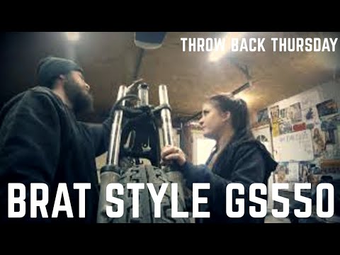 Suzuki GS550 Brat Style Motorcycle Build - Throwback Thursday