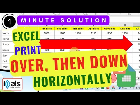 Avoid Printing Issues  How to Print Over, Then Down in Excel