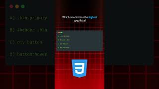 Which CSS Rule Wins? #CSS #CodingQuiz #FrontendDevelopment #LearnCSS #WebDevChallenge #devforall