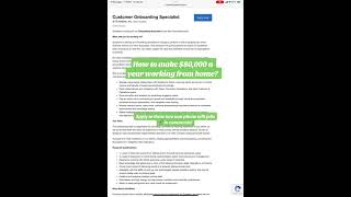 How to make $80,000.00 a year working from home ! #remotejobshiringnow #remoteworktips #wfhmom #wfh