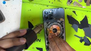 iPhone 12 Pro Max broken back glass || repair with sobuj 