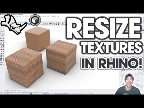 How to RESIZE AND REPOSITION Textures in Rhino! (Easy Tutorial)