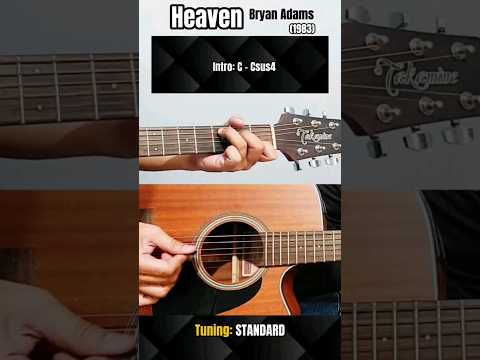 Heaven - Bryan Adams | Easy Guitar Tutorial with Chords And Lyrics