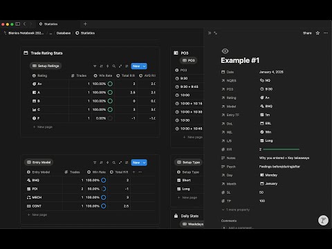 The BEST Trading Journal for 2026 | Free Notion Template |