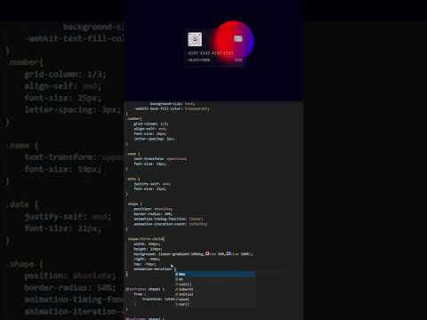 ASMR Programming - Glass card #asmr_coding  #asmr_programming #shorts