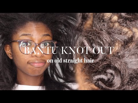 Bantu Knot Out on Old Straight Hair | Technique, Products, Longevity, Etc.