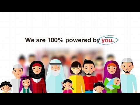 We're 100% power by you.