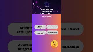 What Does AI Stand For? 🤖 #TechBuzz