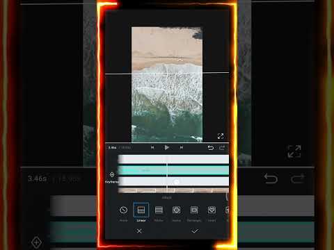 Sea Waves Text Reveal via VN App #vnvideoeditor #editing