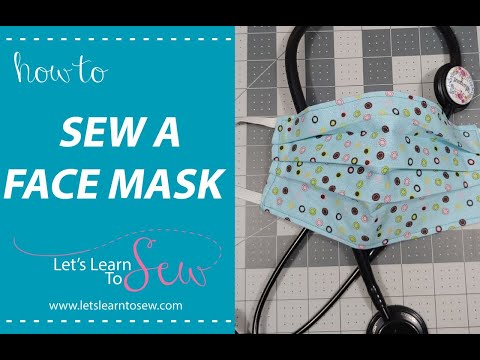 How to sew a Medical FACE MASK/step-by step tutorial