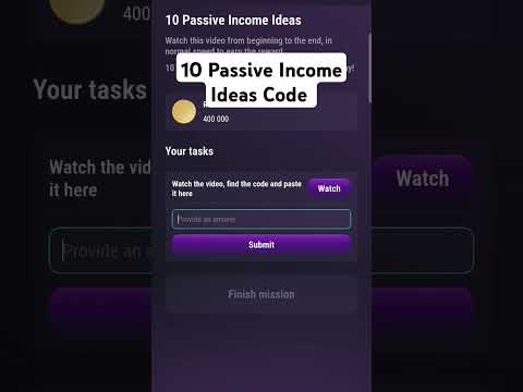 10 Passive Income Ideas Code | tapswap 10 passive income ideas code #shorts #crypto #tapswap