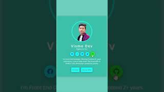 Simple Profile Html, Css & Social Icon | Hover Effect | Web Design 2023