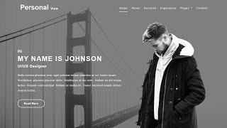 Download Free Portfolio Website in HTML and CSS || HTML CSS Website Template || Source coder