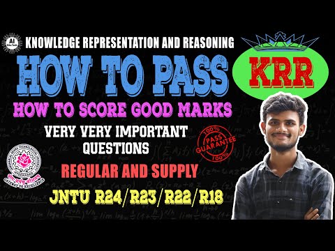 KRR-Important questions-How to pass-B.tech 3rd year-R22-Jntuh