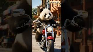 AI PANDA MOTORCYCLE CHALATA HUA #ai #aiart #panda #motorcycle