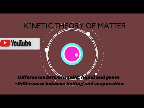 Kinetic Theory of Matter || Kinetic theory of Solids || difference between Evaporation and Boiling .