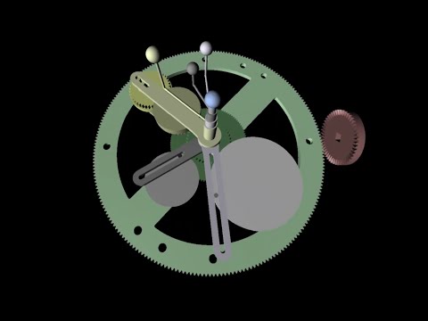 Geocentric Planetarium in the Antikythera Mechanism (Model Freeth/Jones 2012) - Venus and Mercury