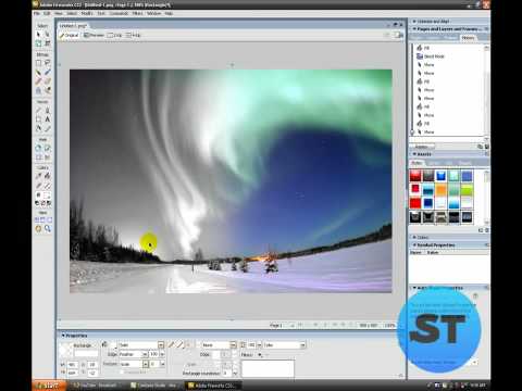 Adobe Fireworks CS3 Tutorial: Fading a Picture from Black and White to Color
