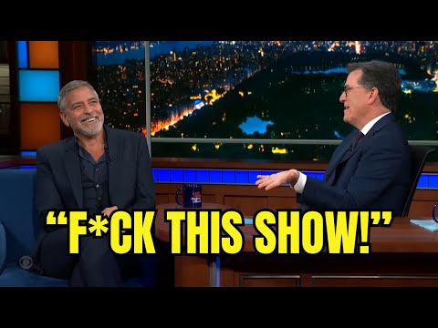 Stephen Colbert Kicks George Clooney Off His Show After Fiery Altercation